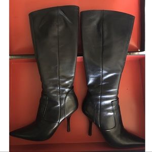 BCBG Maxazria Mosquito Black Calf Boots